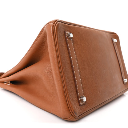 Hermes Barenia Faubourg Birkin 35 Fauve 8 of 9