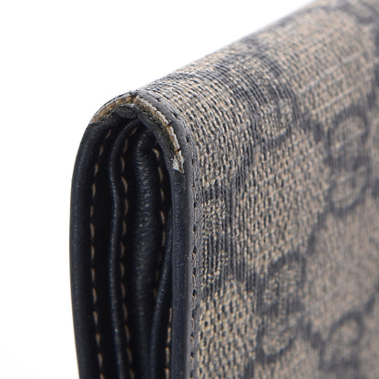 Gucci GG Supreme Monogram Bi-Fold Wallet Navy 9 of 9