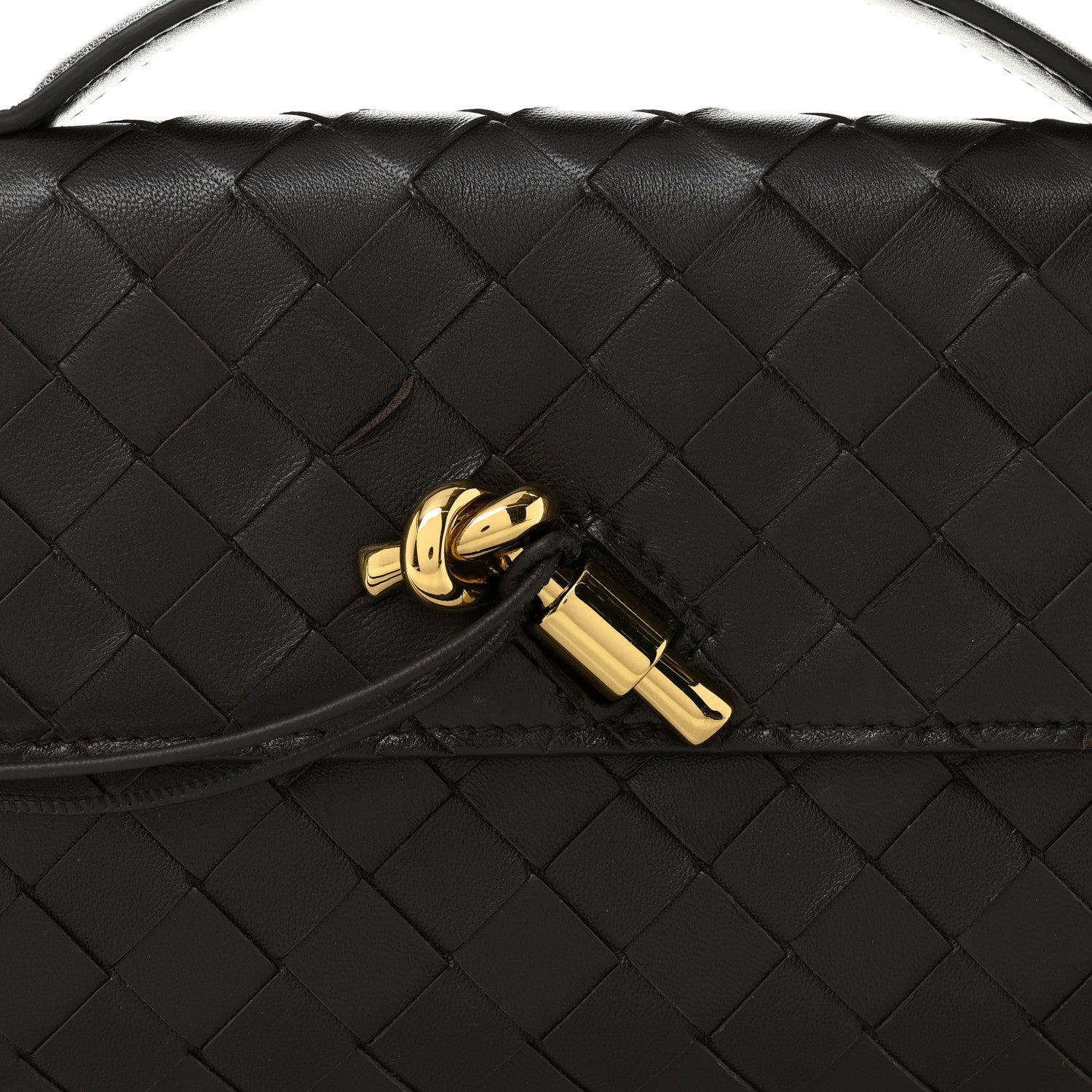 Bottega Veneta Nappa Intrecciato Long Andiamo Top Handle Clutch Fondant 7 of 10
