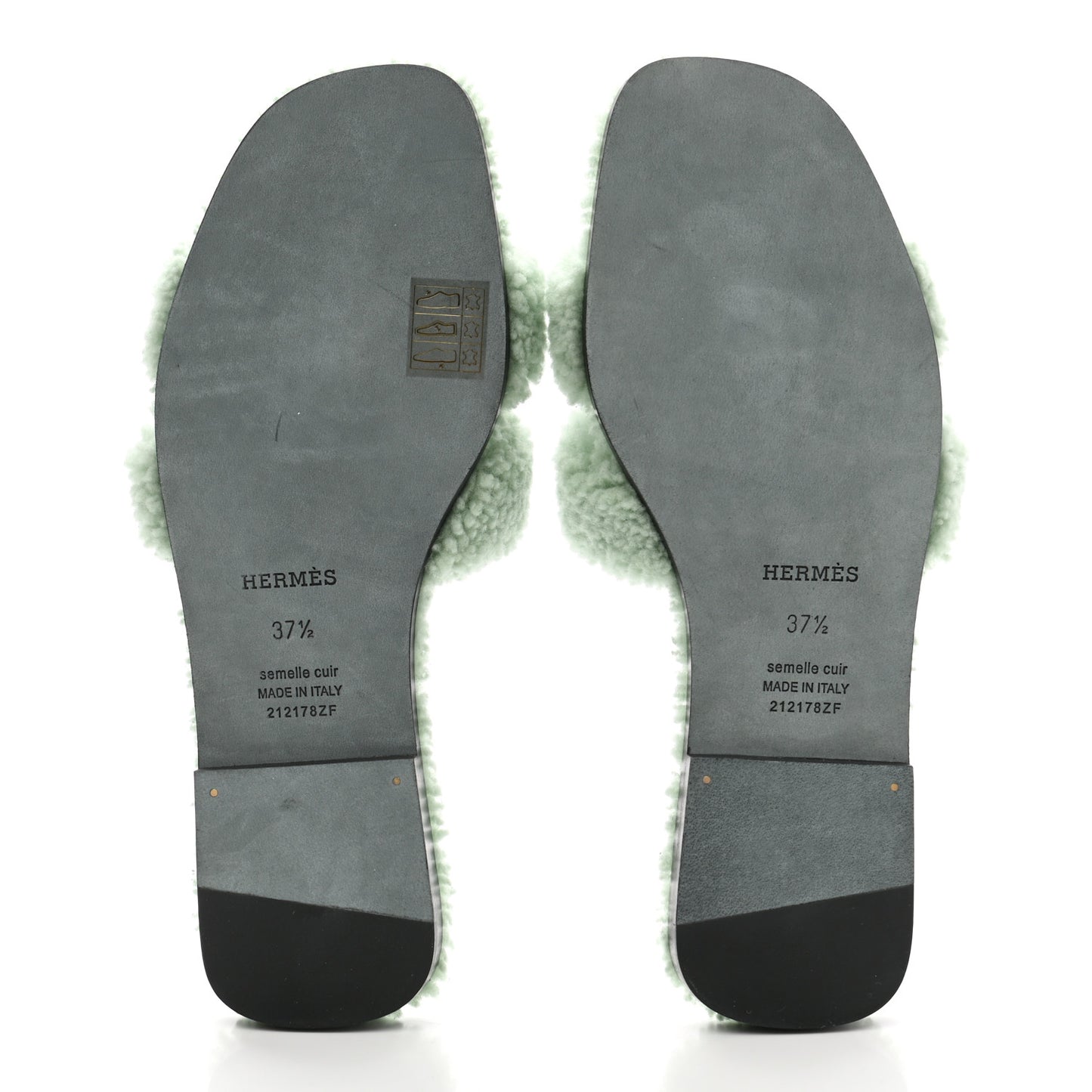 Woolskin Oran Sandals 37.5 Vert D'Eau