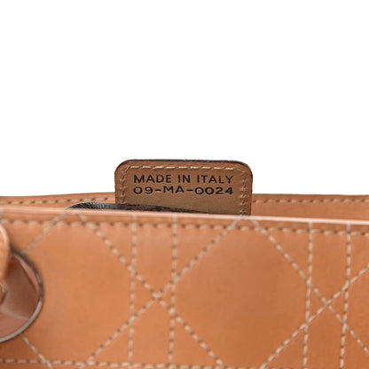 Christian Dior Calfskin Cannage Medium Lady Dior Camel 8 of 24