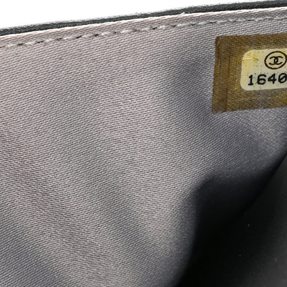 Chanel Lambskin Camellia Embossed Wallet on Chain WOC Black 7 of 10