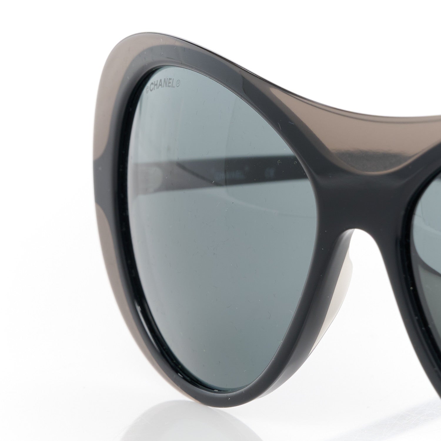 Chanel CC Oval Sunglasses A71227 Black 7 of 8