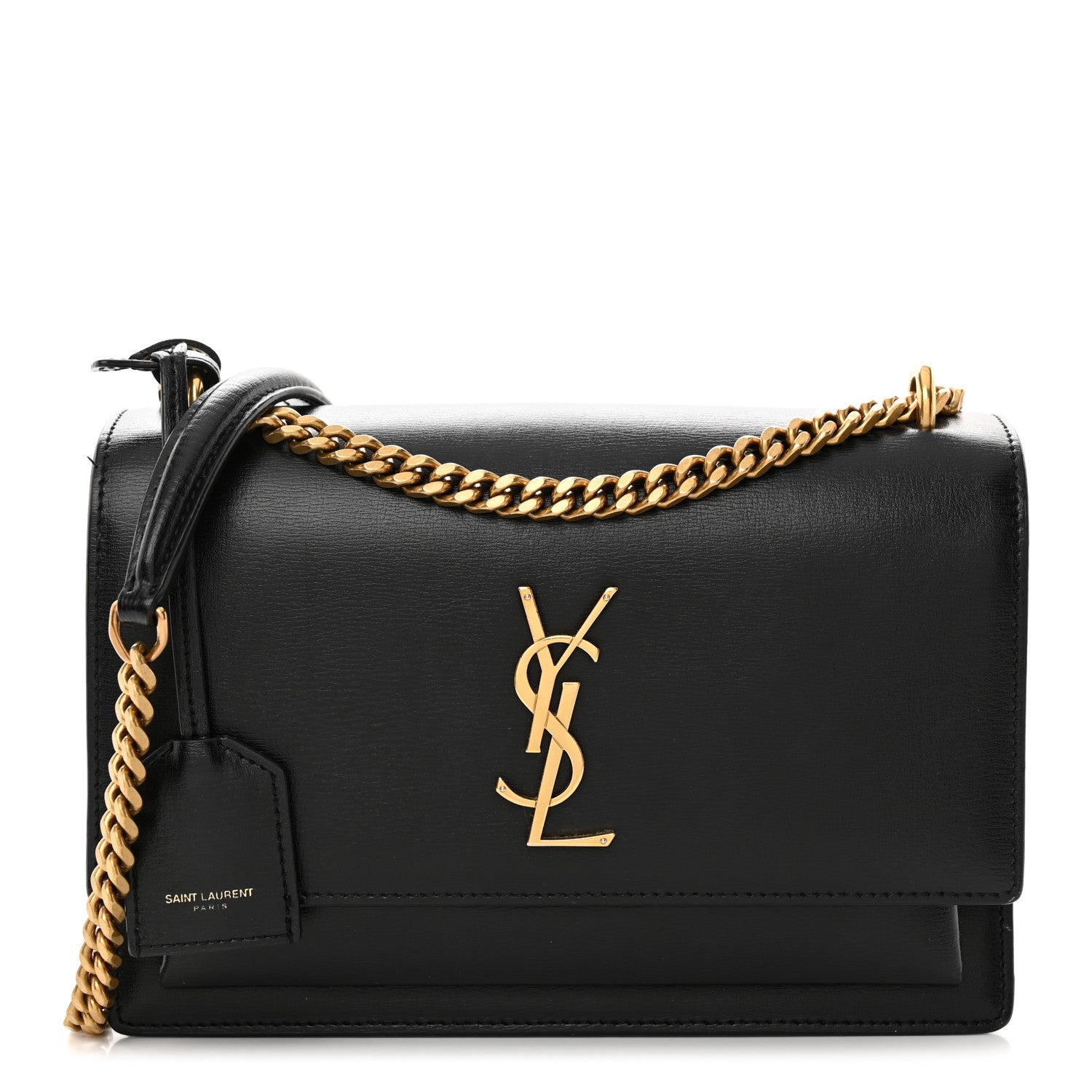 Saint Laurent Calfskin Medium Monogram Sunset Black 1 of 17