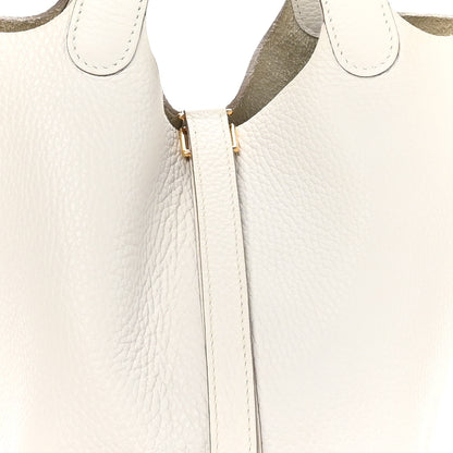 Hermes Taurillon Clemence Picotin Lock 18 PM Beton 8 of 10
