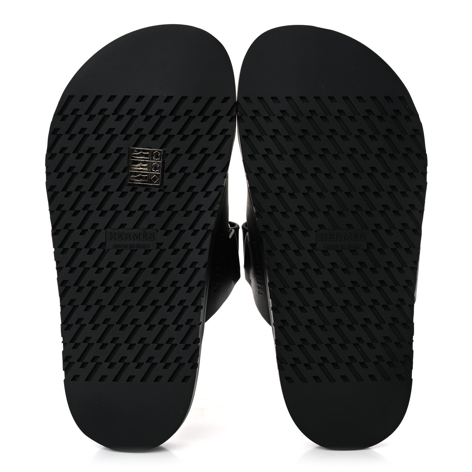 Hermes Calfskin Womens Chypre Sandals 35 Black 5 of 10