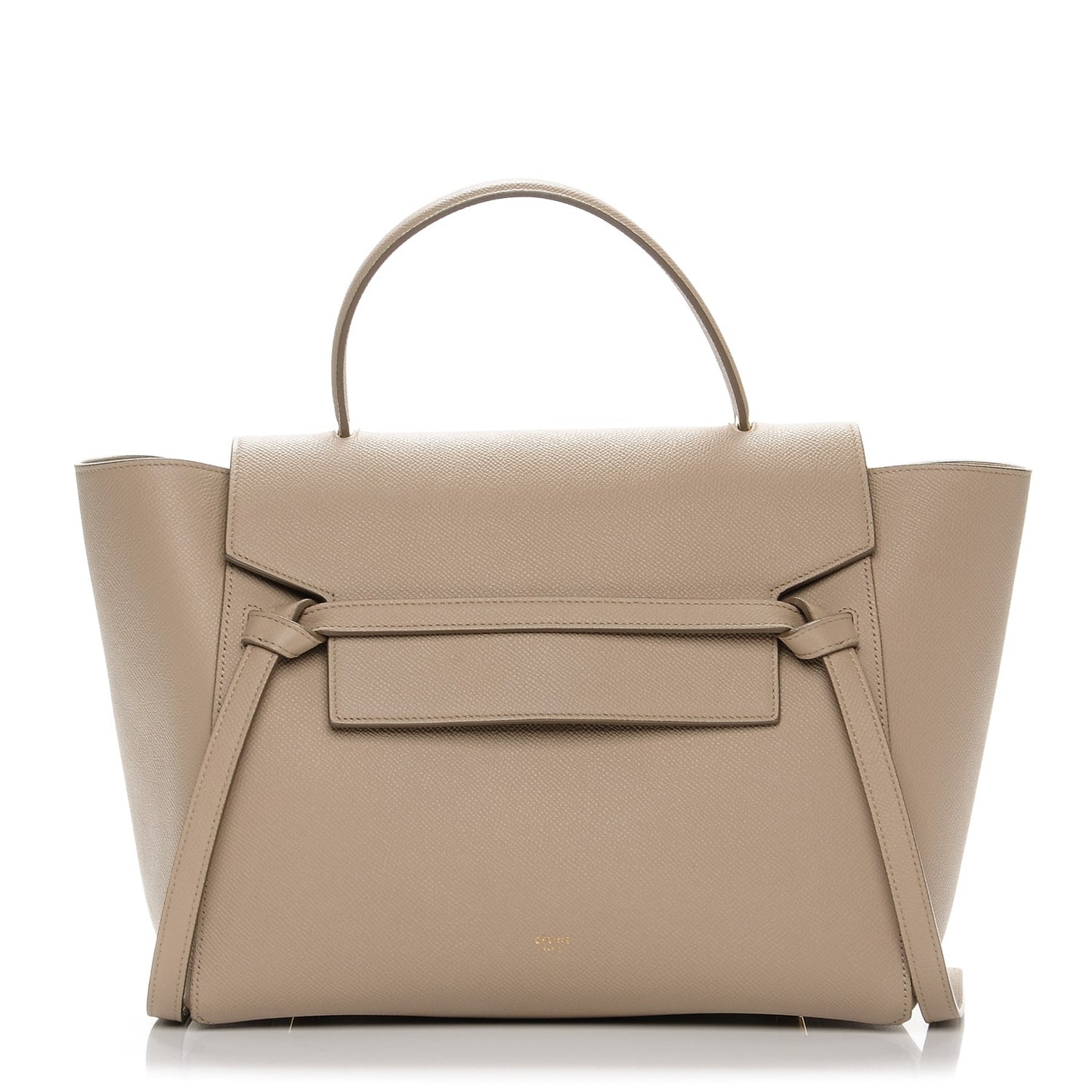 Grained Calfskin Mini Belt Bag Light Taupe