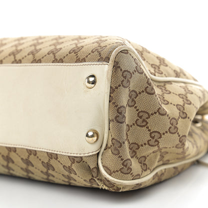 Gucci Monogram Peggy Braided Tote Off White 14 of 17