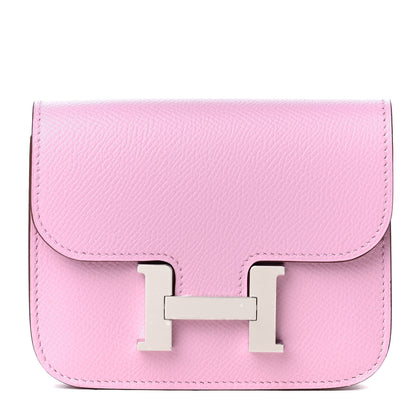 Hermes Epsom Constance Slim Wallet Mauve Sylvestre 1 of 4