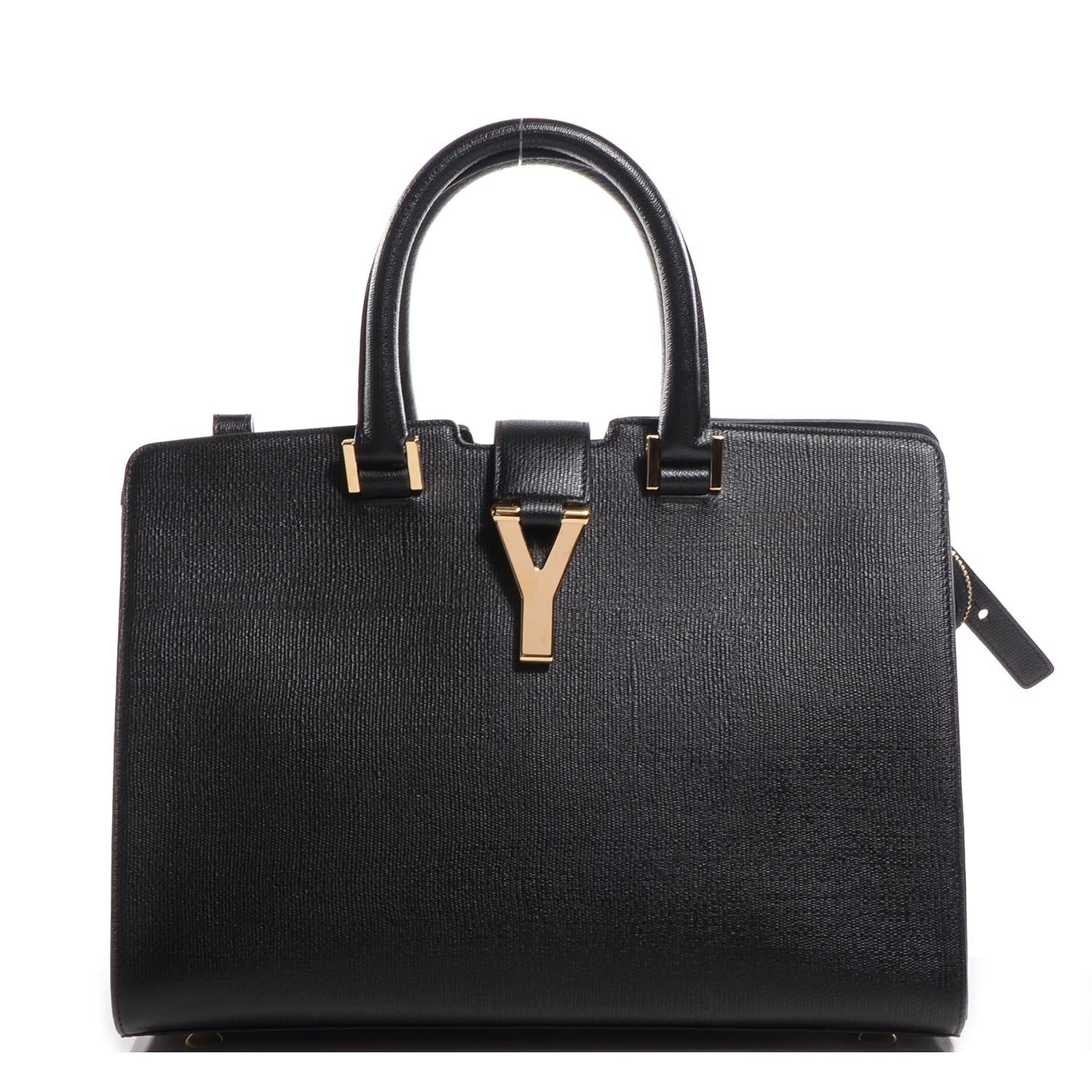 Saint Laurent Textured Leather Classic Small Cabas Y Bag Black 1 of 8