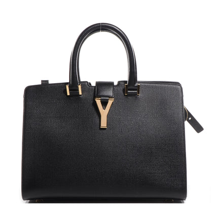 Saint Laurent Textured Leather Classic Small Cabas Y Bag Black 1 of 8