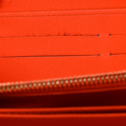 Louis Vuitton Monogram Graffiti Zippy Wallet Orange 8 of 9