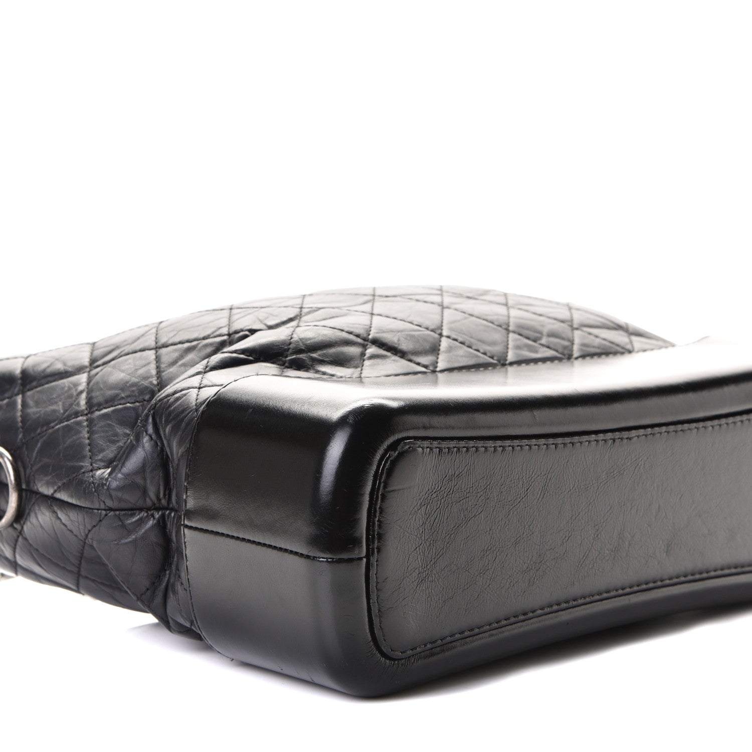 Chanel Aged Calfskin Quilted Large Gabrielle Hobo Black 4 of 8