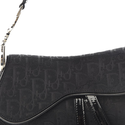 Christian Dior Monogram Saddle Bag Black 9 of 9
