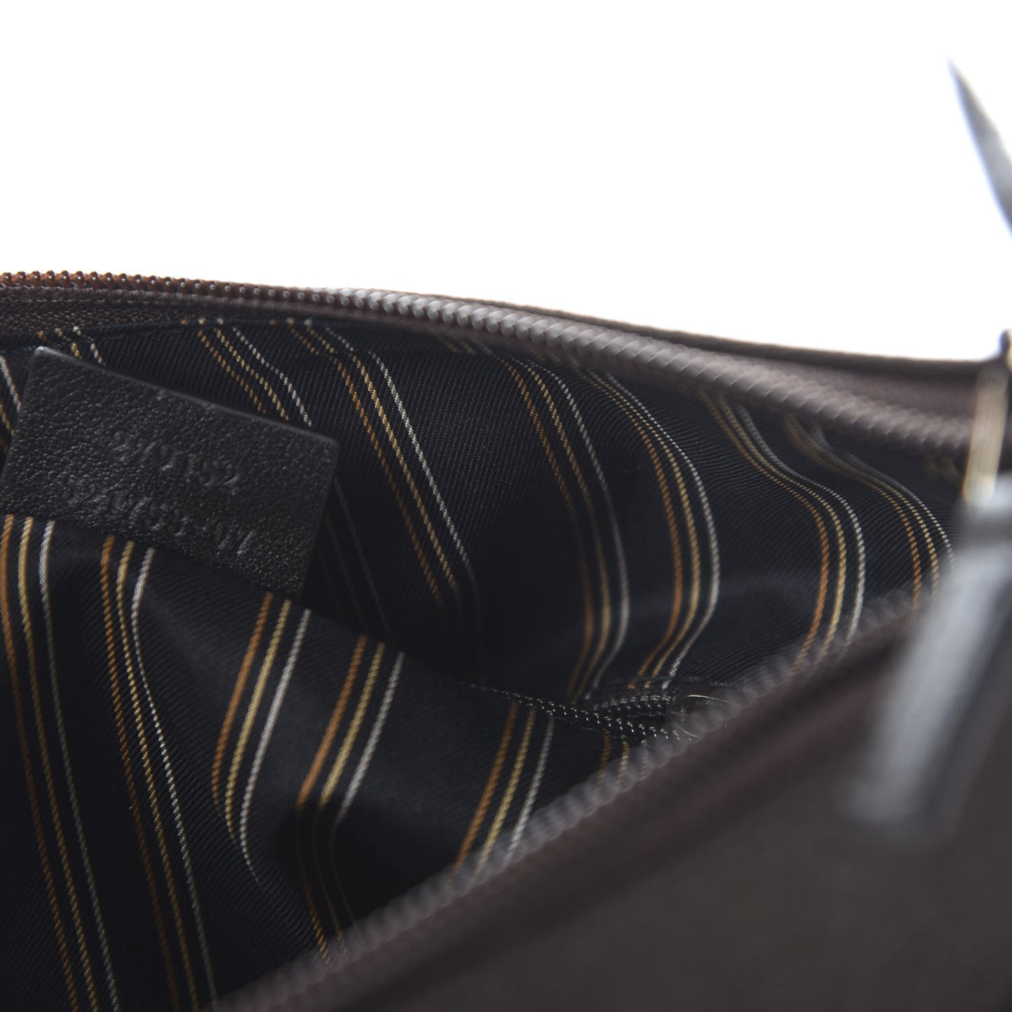 Guccissima Trim Canvas Hobo Dark Brown