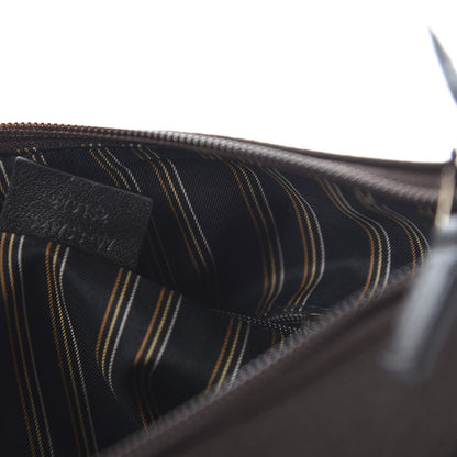 Gucci Guccissima Trim Canvas Hobo Dark Brown 9 of 10