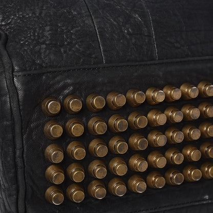 Alexander Wang Pebbled Lambskin Rocco Black Antique Brass Hardware 10 of 15