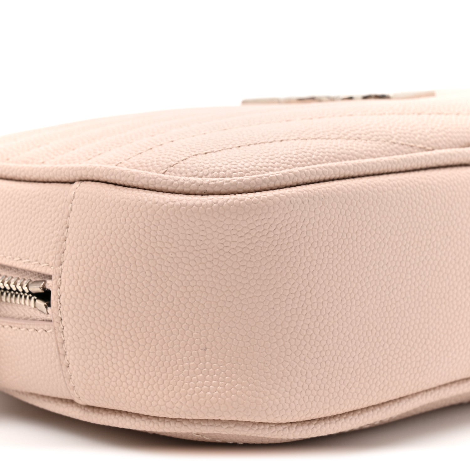 Saint Laurent Grain De Poudre Matelasse Monogram Mini Lou Camera Bag Marble Pink 10 of 11