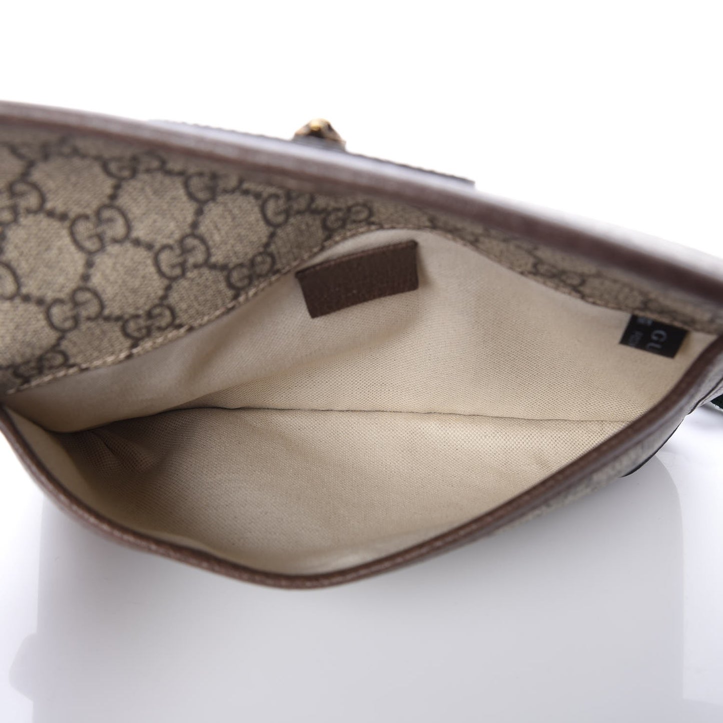 GG Supreme Monogram Neo Vintage Web Belt Bag Brown
