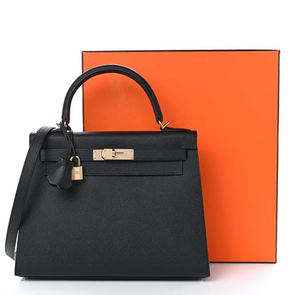Hermes Epsom Kelly Sellier 28 Black 10 of 10
