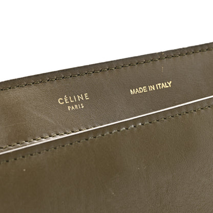 Celine Bullhide Smooth Calfskin Suede Medium Tri-Color Trapeze White Multicolor 6 of 15
