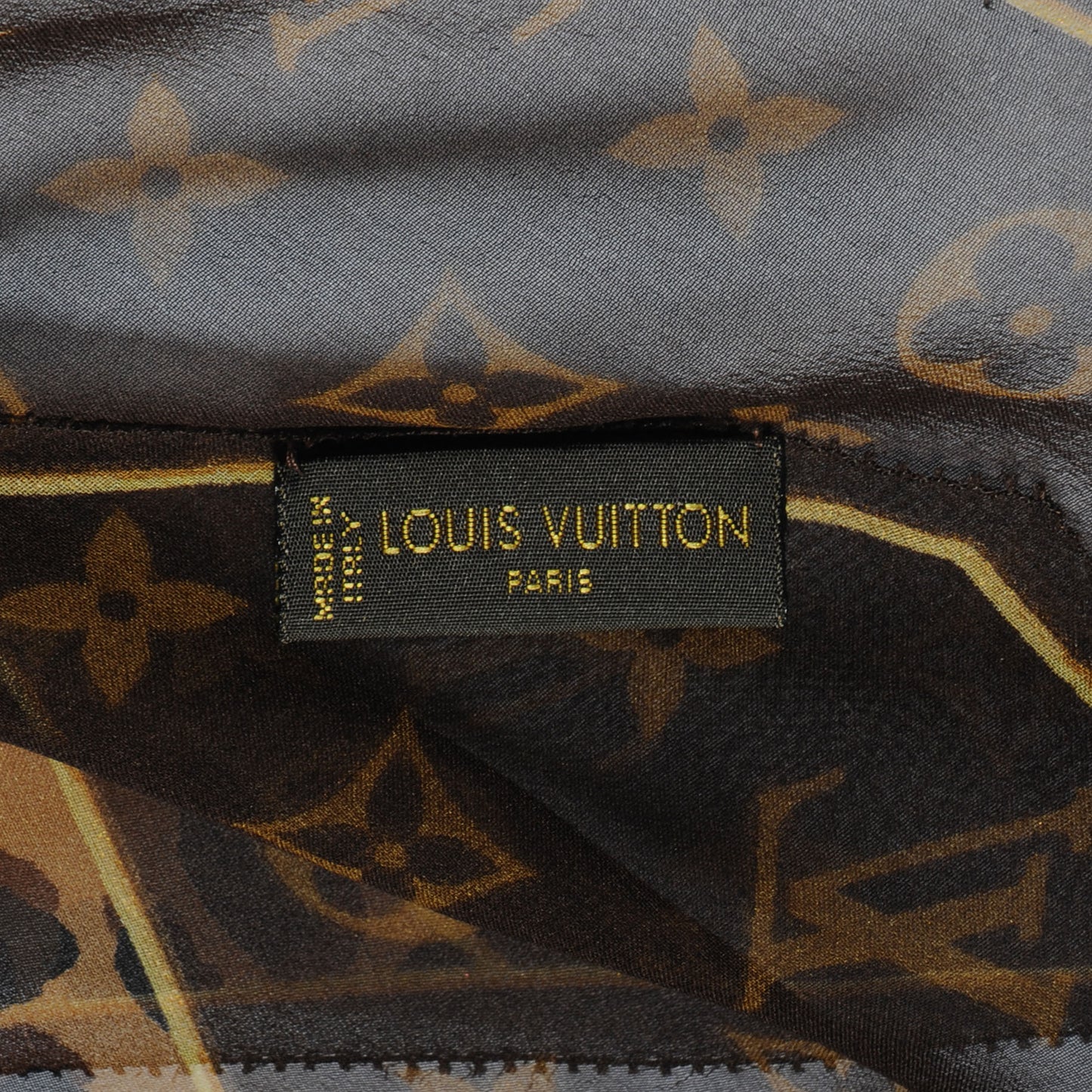 Silk Leopard and Monogram Scarf