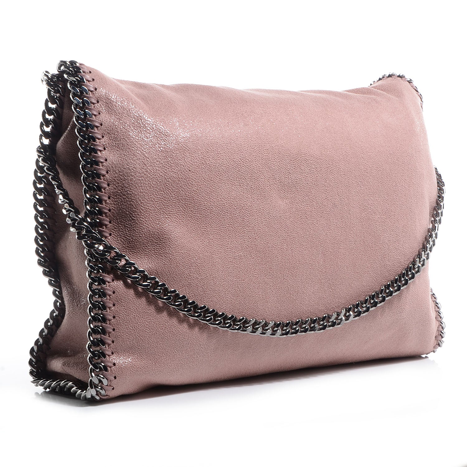 Stella McCartney Faux Leather Shaggy Deer Small Falabella Pink 3 of 8