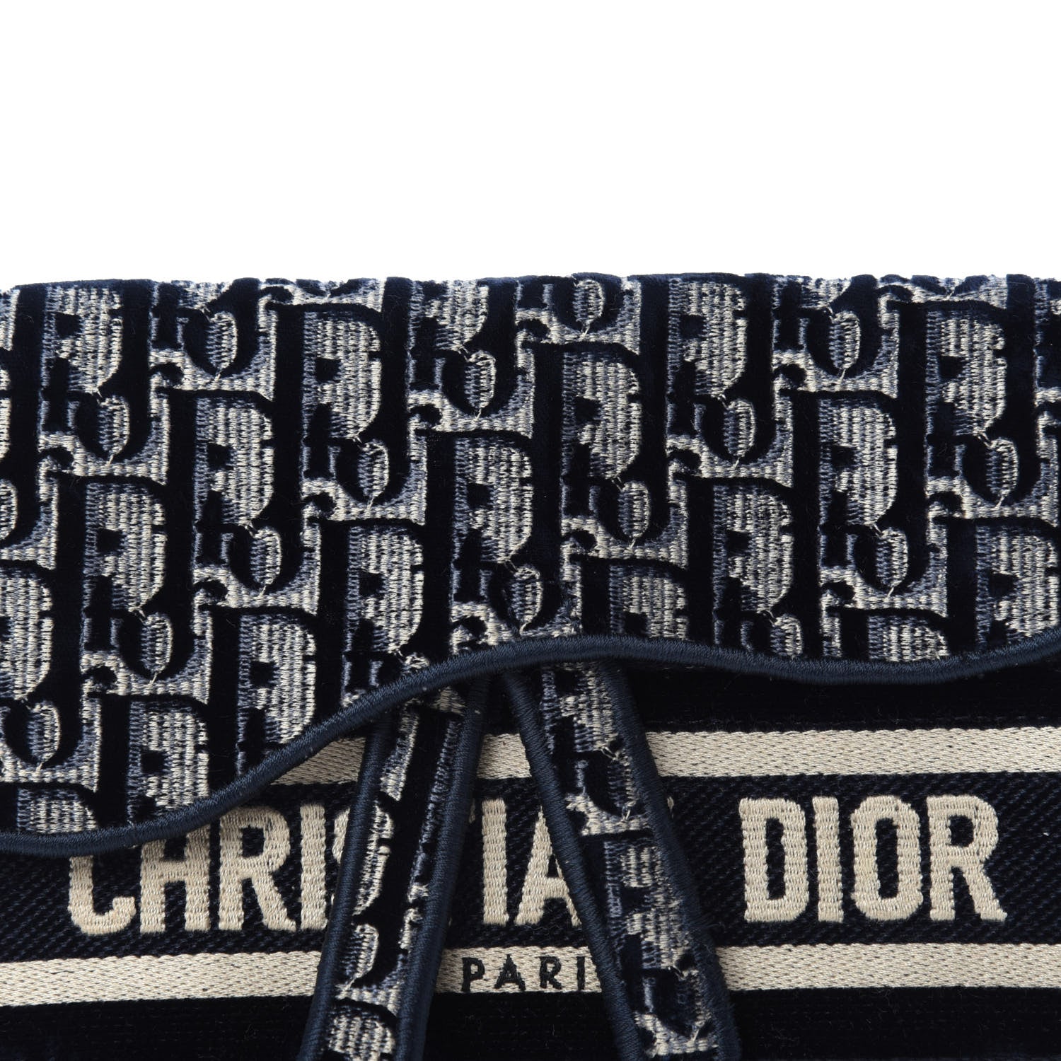 Christian Dior Oblique Slim Saddle Pouch Blue 10 of 11