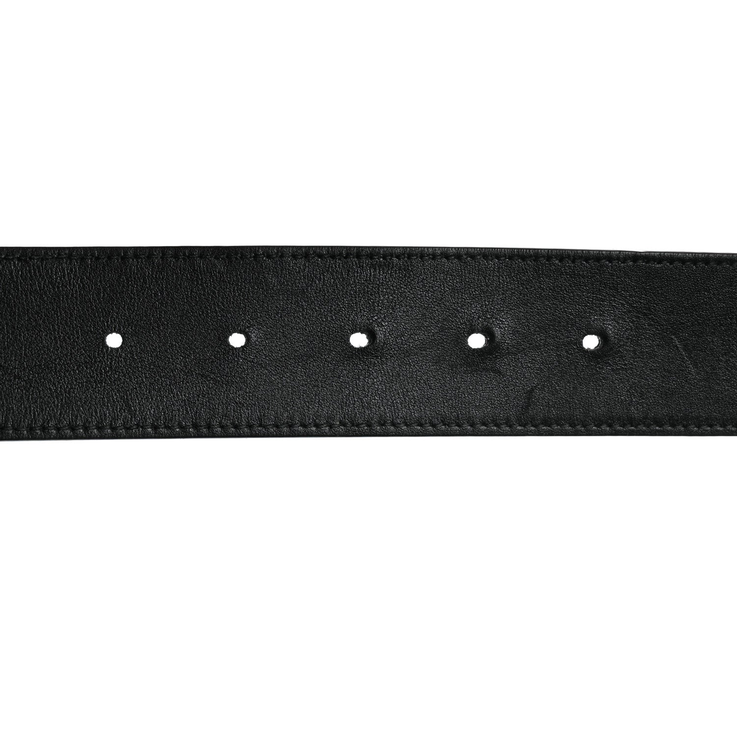Gucci Moon Calfskin Nickel Double G 40mm Belt 80 32 Black 4 of 5
