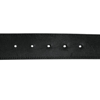 Gucci Moon Calfskin Nickel Double G 40mm Belt 80 32 Black 4 of 5