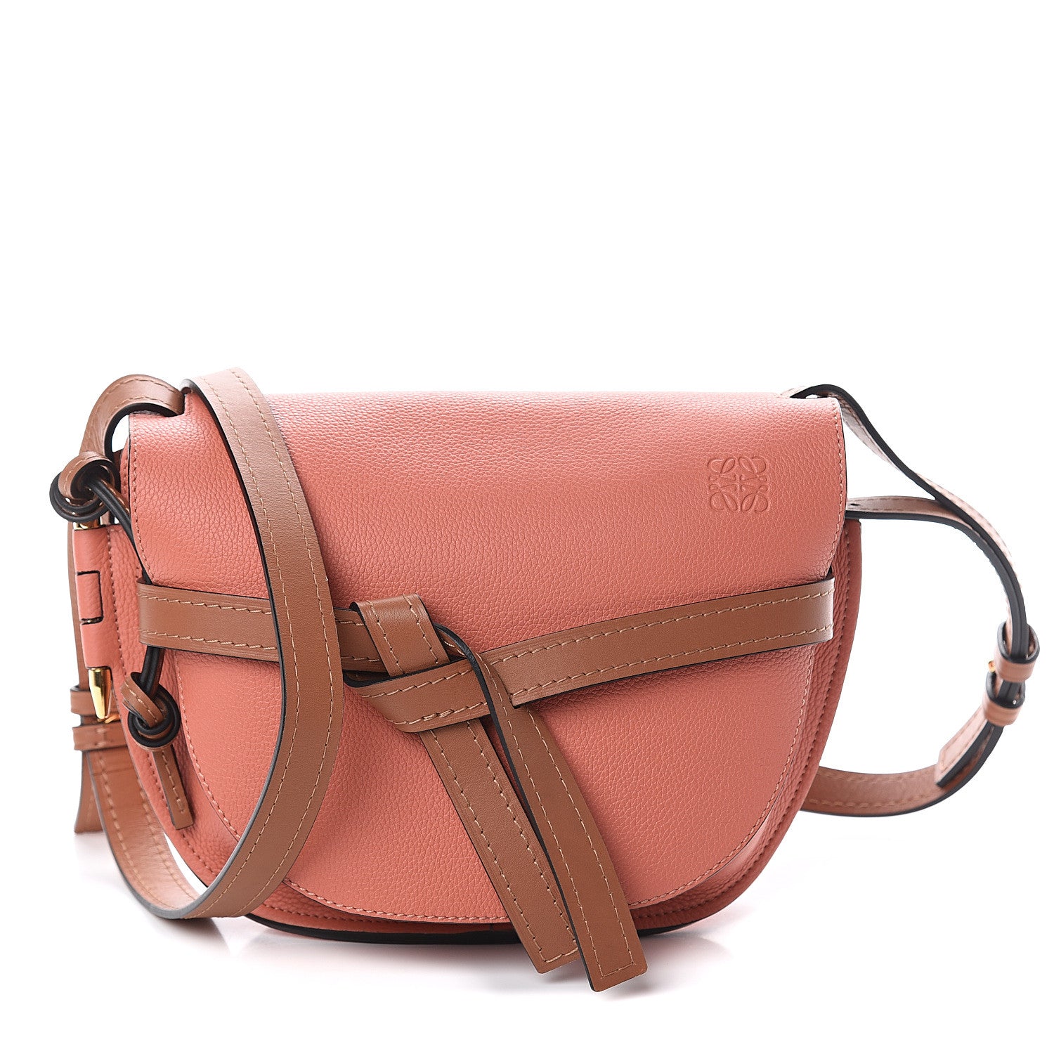Loewe Calfskin Small Gate Crossbody Bag Tulip Tan 1 of 7