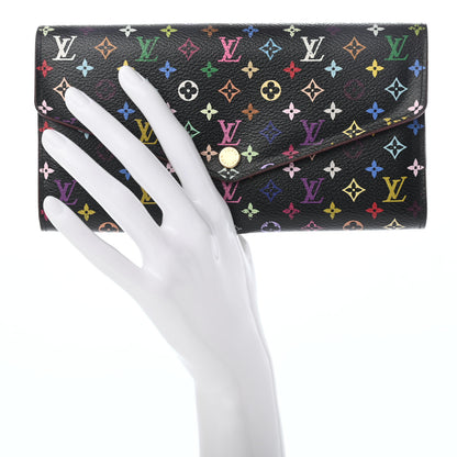 Louis Vuitton Monogram Multicolor Sarah Wallet NM Black Grenade 2 of 6