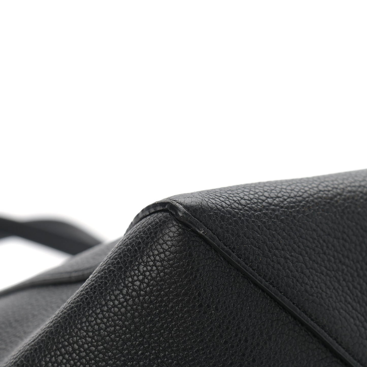 Soft Grained Calfskin Small Belt Cabas Phantom Black