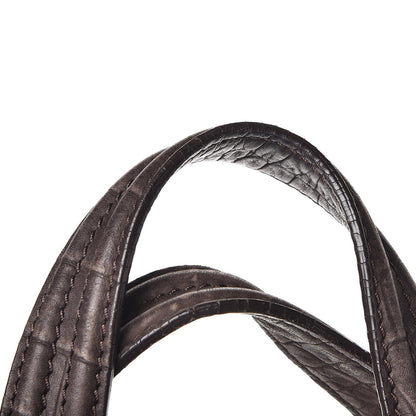 Givenchy Nubuck Crocodile Embossed Medium Nightingale Dark Brown 13 of 13