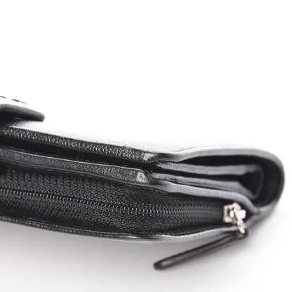 Chanel Caviar Sevruga Large Zip Pocket Wallet Black 13 of 14