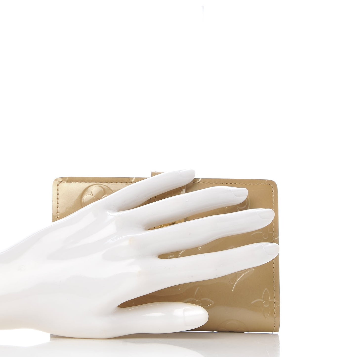 Vernis French Purse Wallet Beige