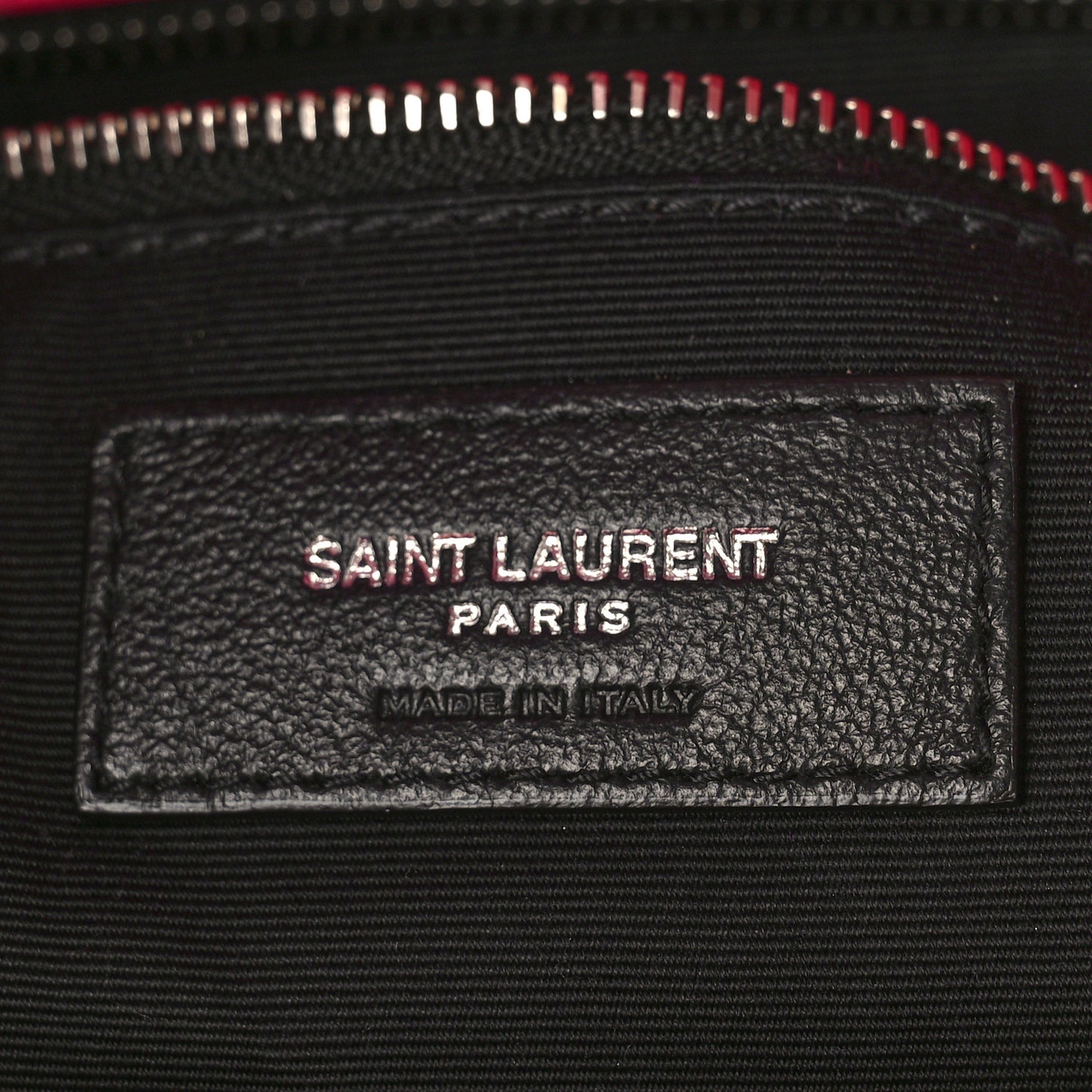 Merino Shearling Lambskin Quilted Small Loulou Puffer Monogram Chain Satchel Fuchsia