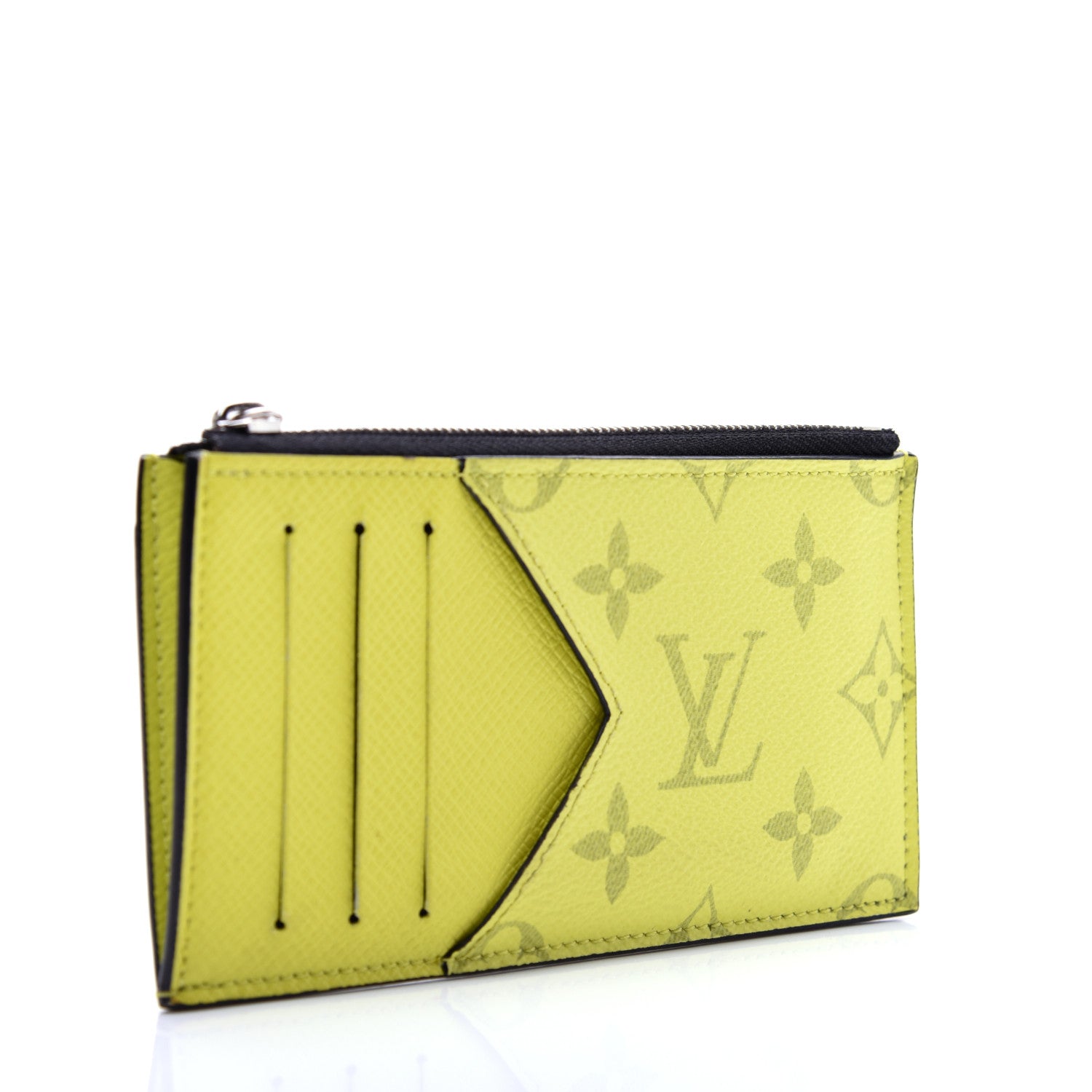 Louis Vuitton Monogram Taiga Coin Card Holder Yellow 3 of 11
