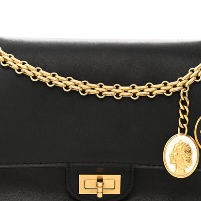 Chanel Calfskin Nude 2.55 Medals Reissue 225 Flap Black 8 of 14