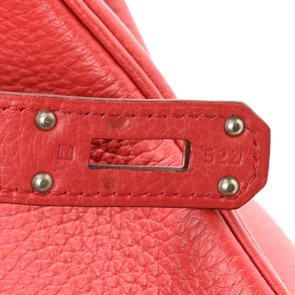 Hermes Taurillon Clemence Shoulder Kelly 42 Bougainvillea 7 of 10