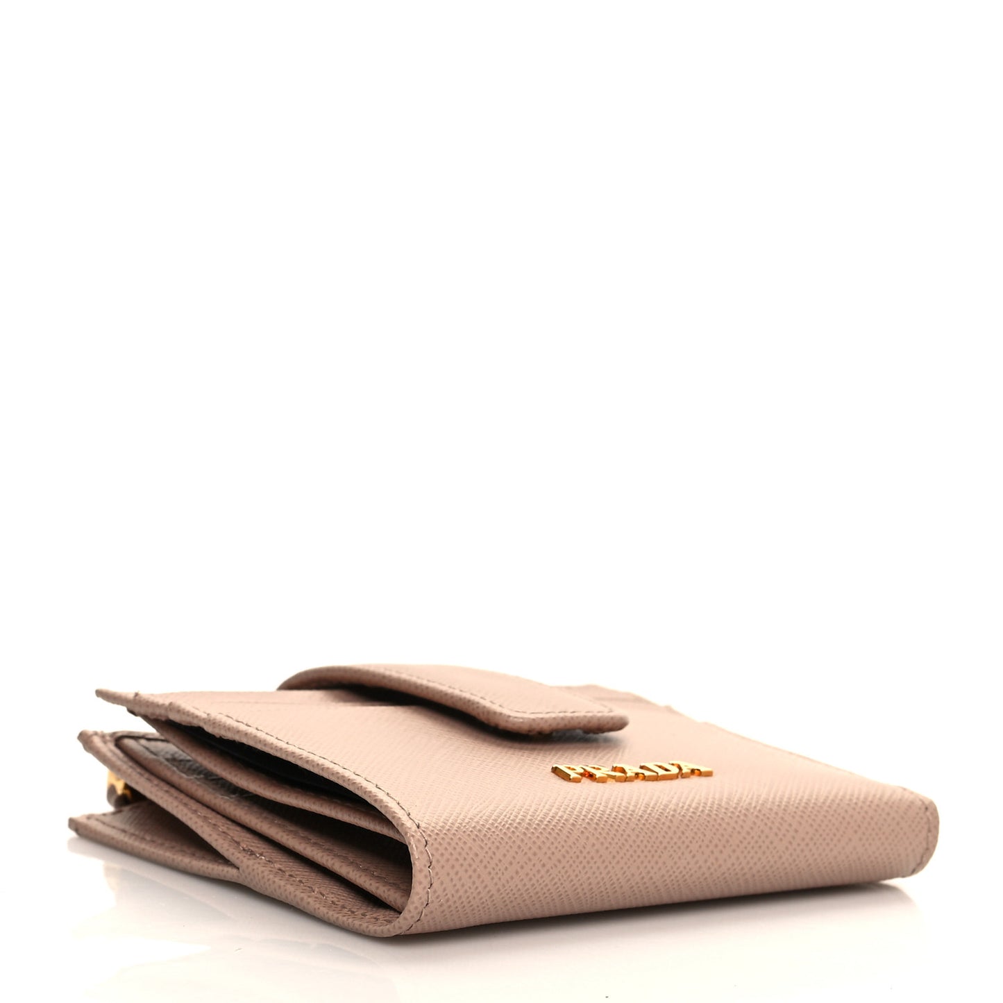 Saffiano Metal Card Holder Compact Wallet Cipria