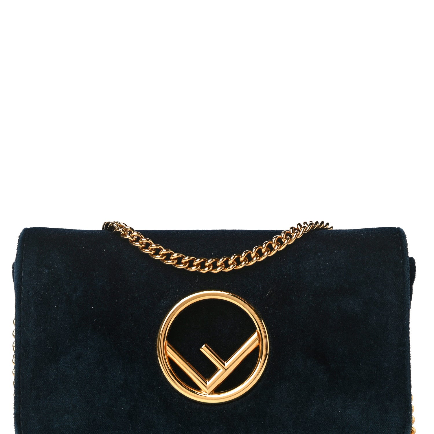 Fendi Velvet F is Fendi Wallet on Chain Blue 9 of 17