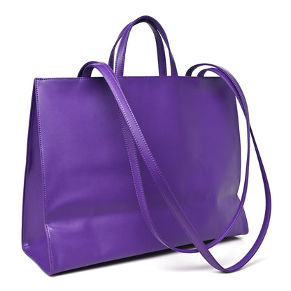 Telfar Vegan Leather Large Shopping Bag Grape 3 of 10