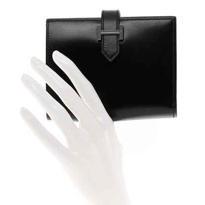 Hermes Box Monochrome Bearn Compact Wallet Black 2 of 8