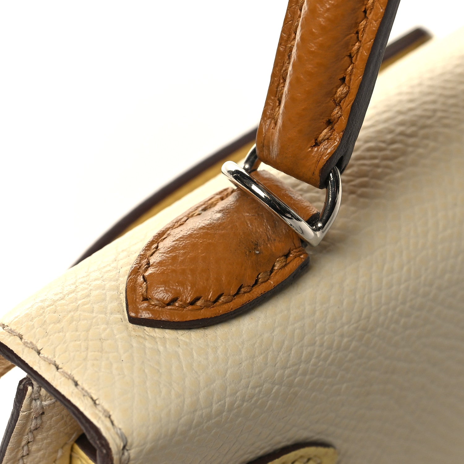 Hermes Epsom Mini Kelly Sellier 20 Nata Jaune Poussin Sesame 14 of 14