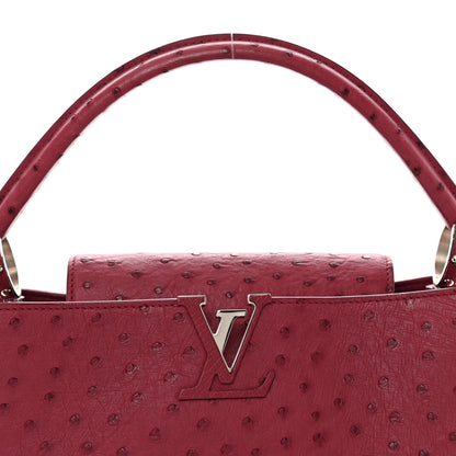 Louis Vuitton Ostrich Capucines MM Fuchsia 7 of 11