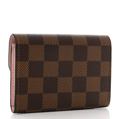 Louis Vuitton Damier Ebene Rosalie Coin Purse Rose Ballerine 3 of 7