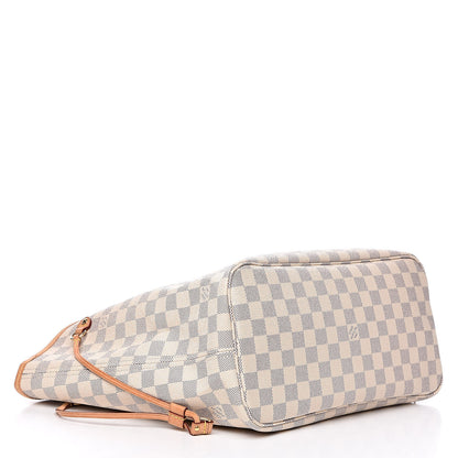 Louis Vuitton Damier Azur Neo Neverfull MM Rose Ballerine 4 of 16