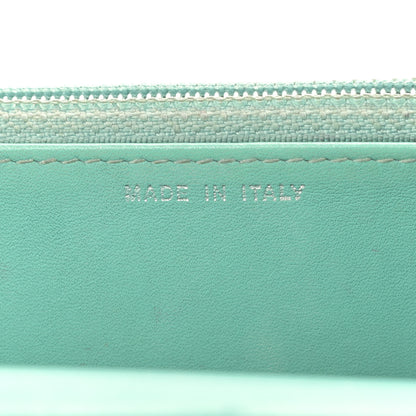 Chanel Patent Quilted Wallet On Chain WOC Blue 11 of 15
