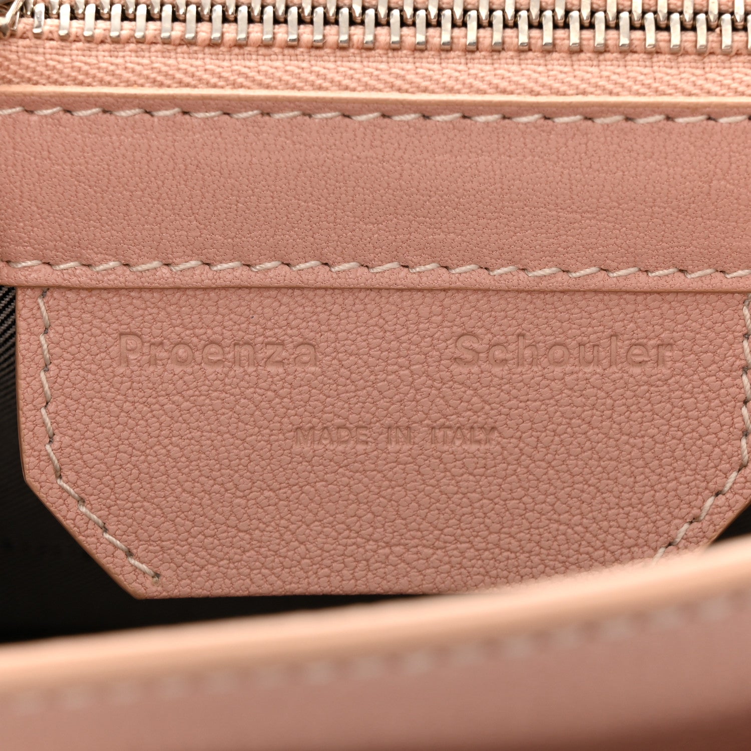 Proenza Schouler Calfskin Topstitch Tiny PS1 Satchel Pale Pink 6 of 11